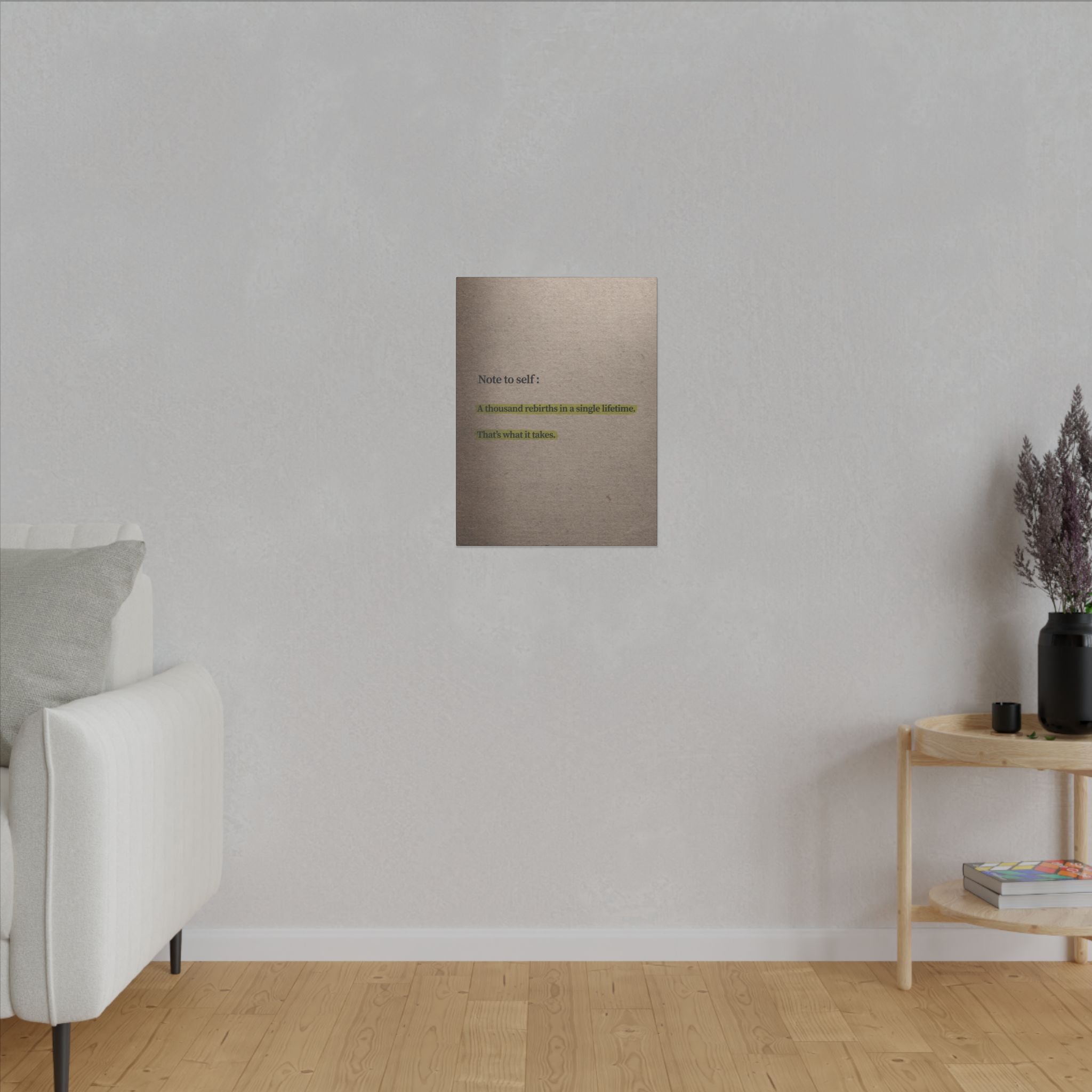 Note to Self: 'Rebirth' Canvas