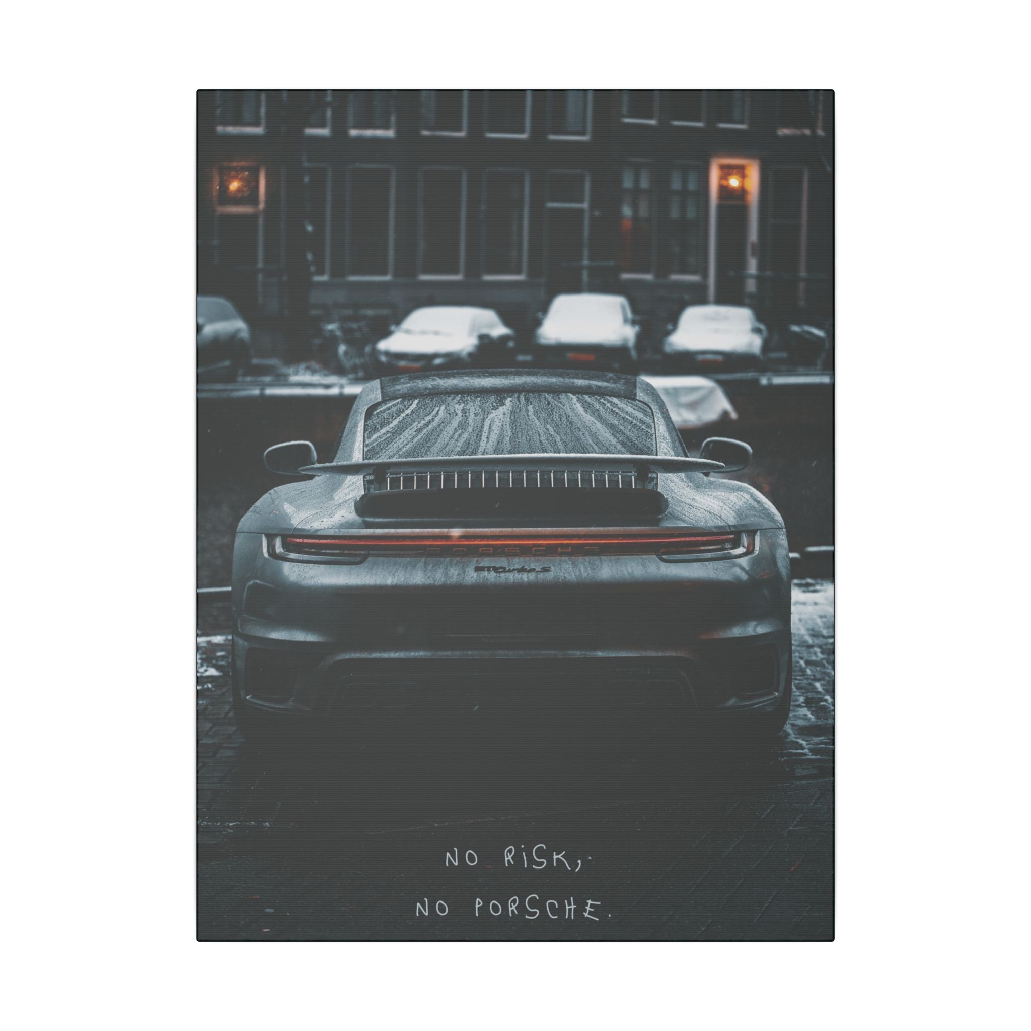 NO RISK, NO PORSCHE Canvas