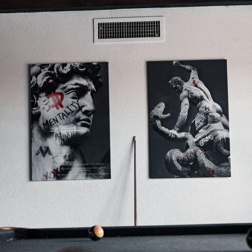 GRAFFITI - 'Statue of David' Graffiti Canvas