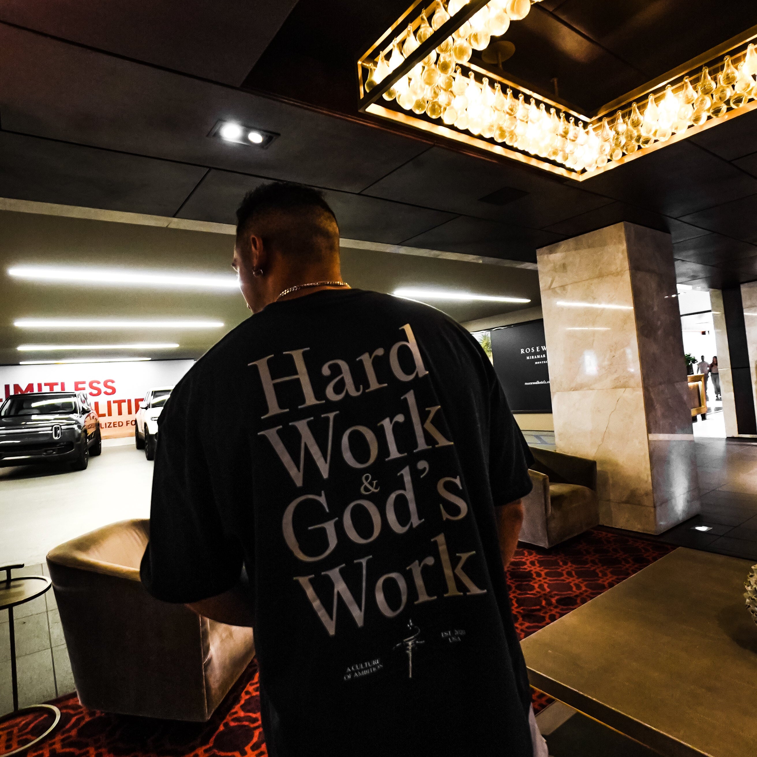 HEAVEN'S WILL TEE - NAVY BLUE