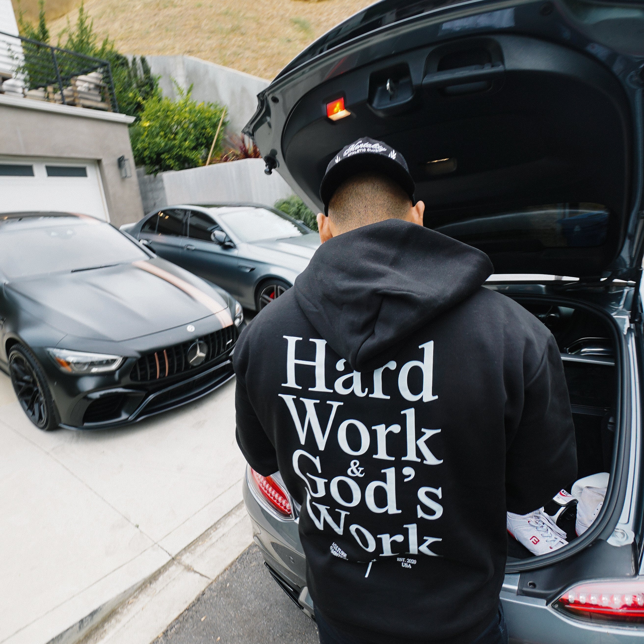 HEAVEN'S WILL HOODIE - BLACK