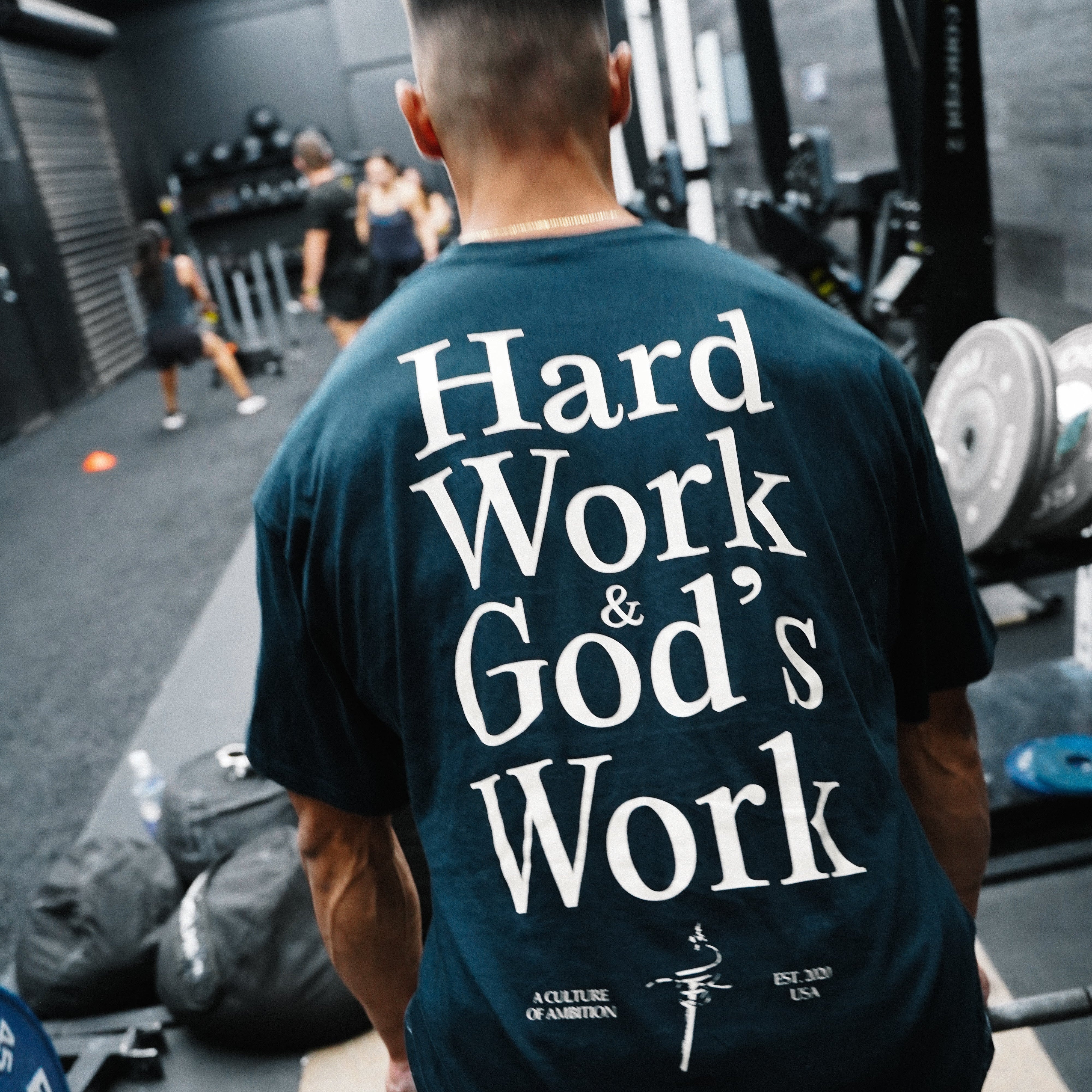 HEAVEN'S WILL TEE - NAVY BLUE