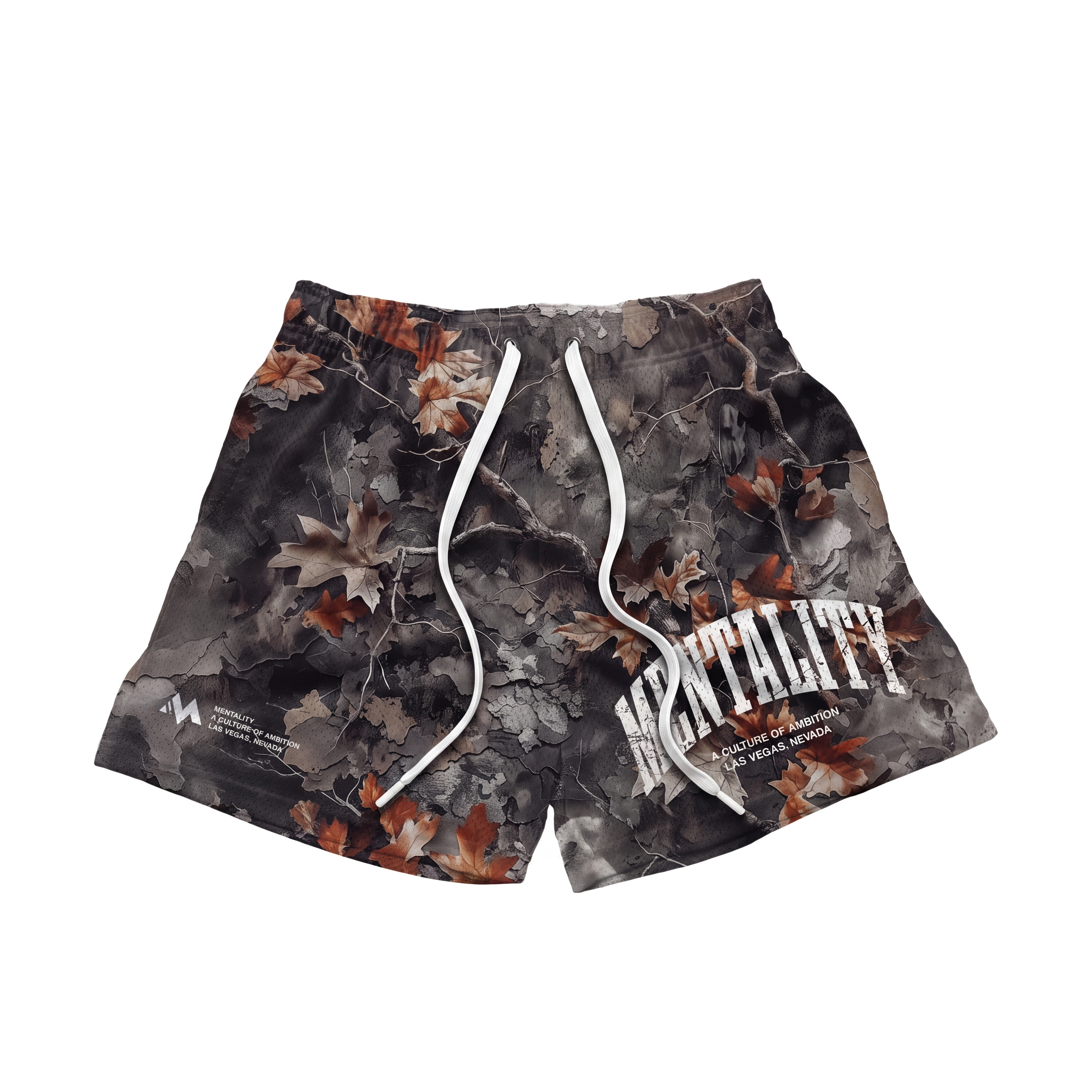 WORDMARK SHORTS - FALL CAMO