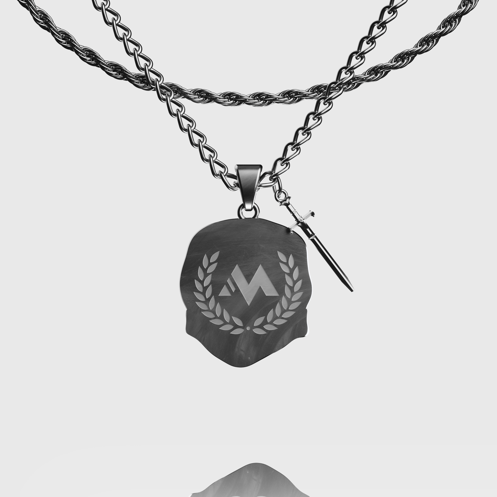 FEAR NO EVIL PENDANT - SILVER