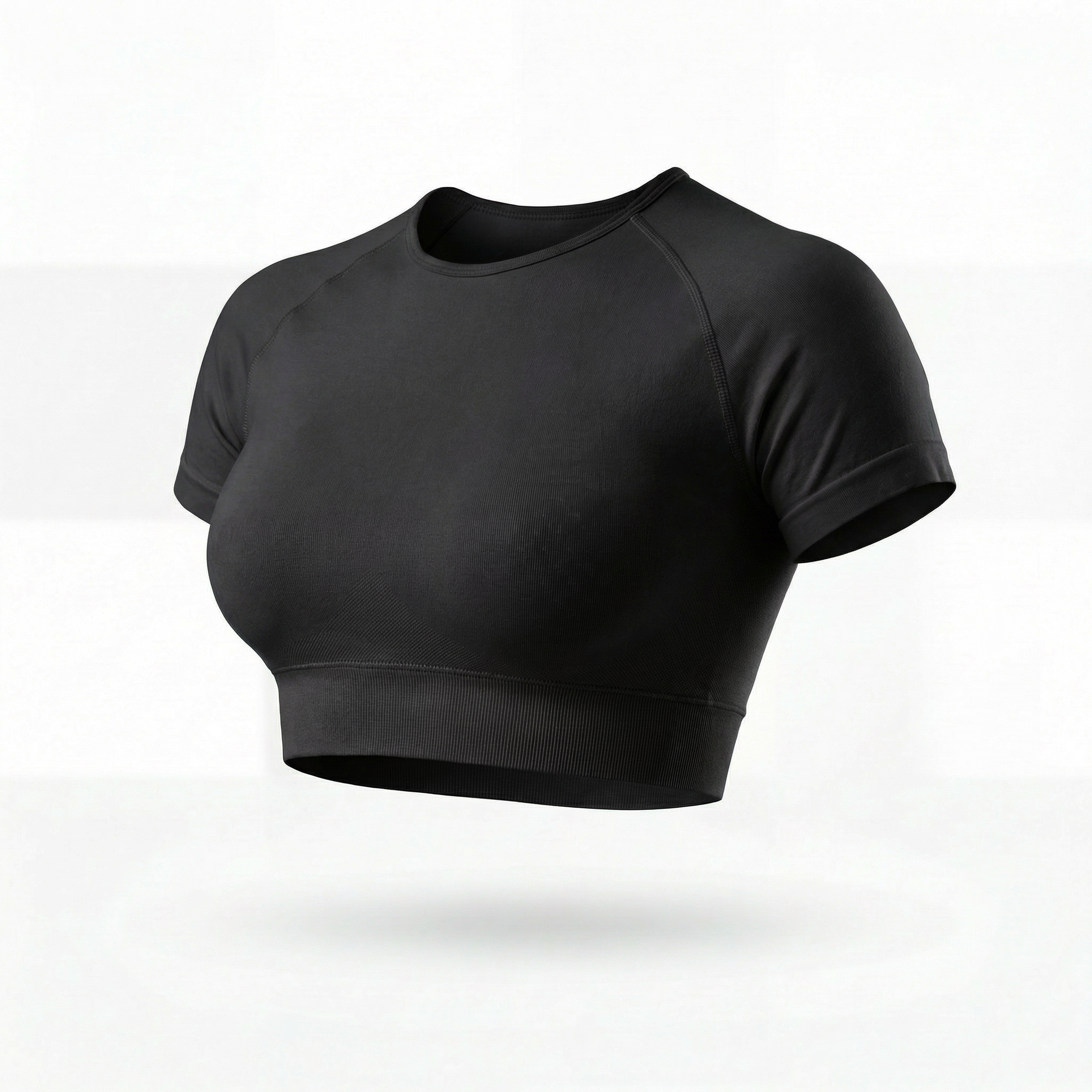 MENTALITY WOMENS SHORT SLEEVE TOP - BLACK