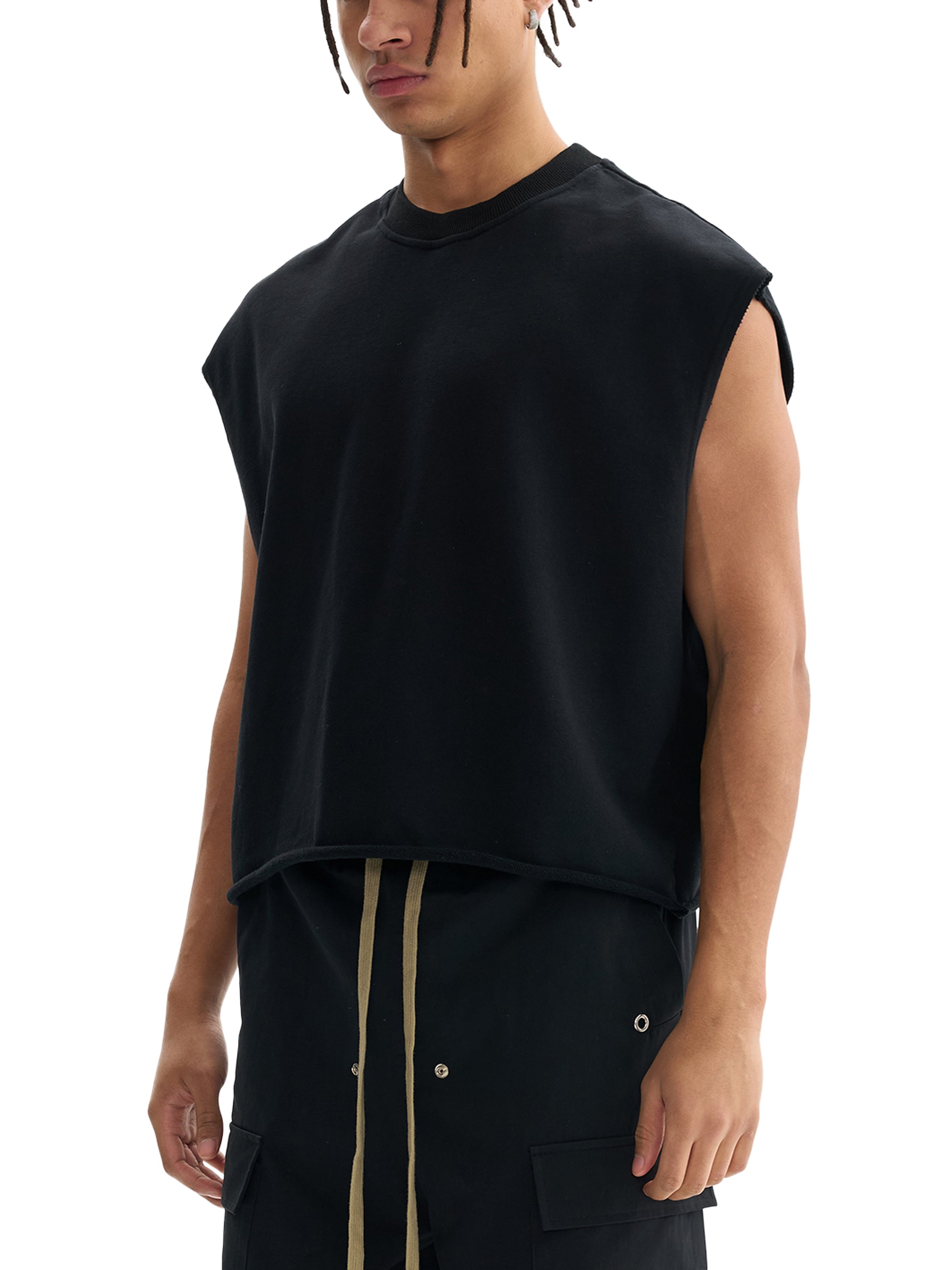 'HARD WORK & GOD'S WORK' FRENCH TERRY CUT-OFF