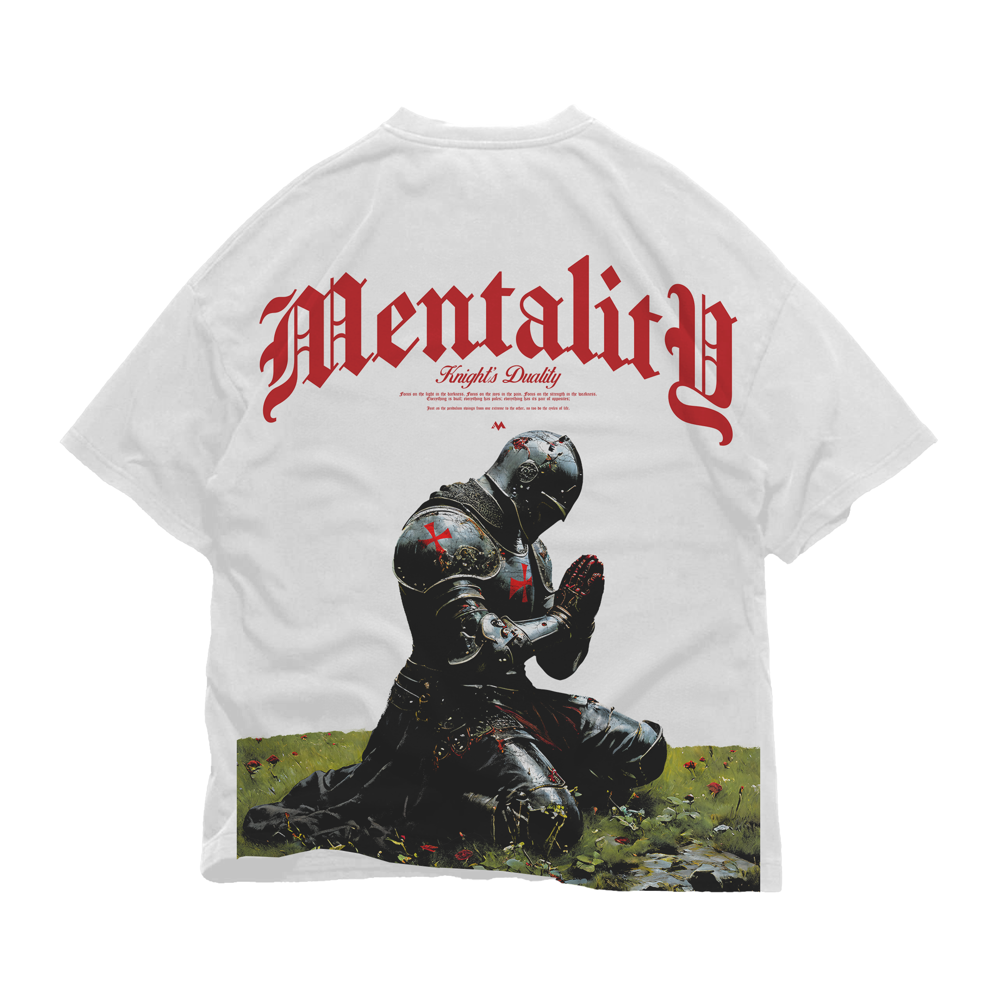 'KNIGHT'S DUALITY' TEE - WHITE