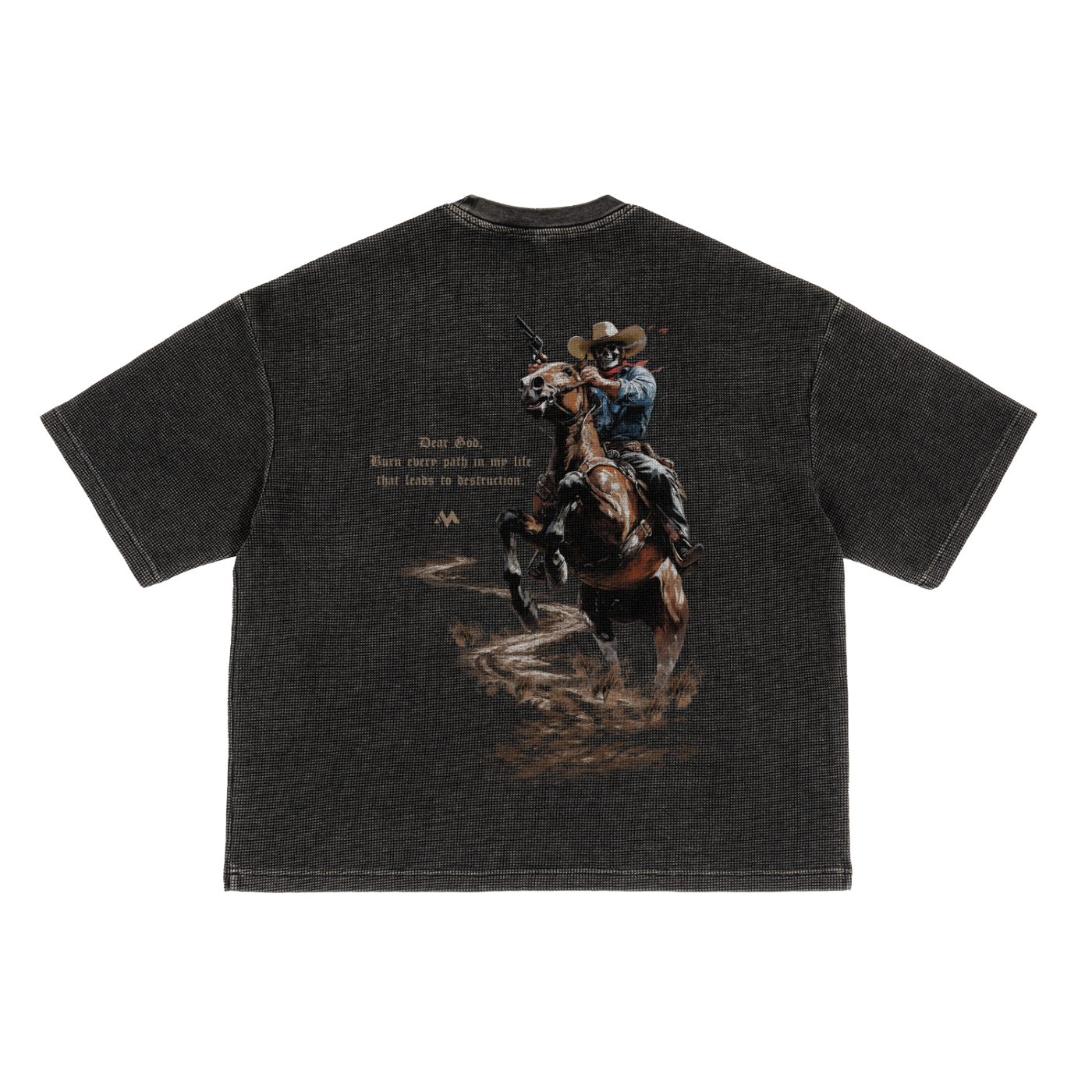 DEAR GOD VINTAGE WAFFLE TEE