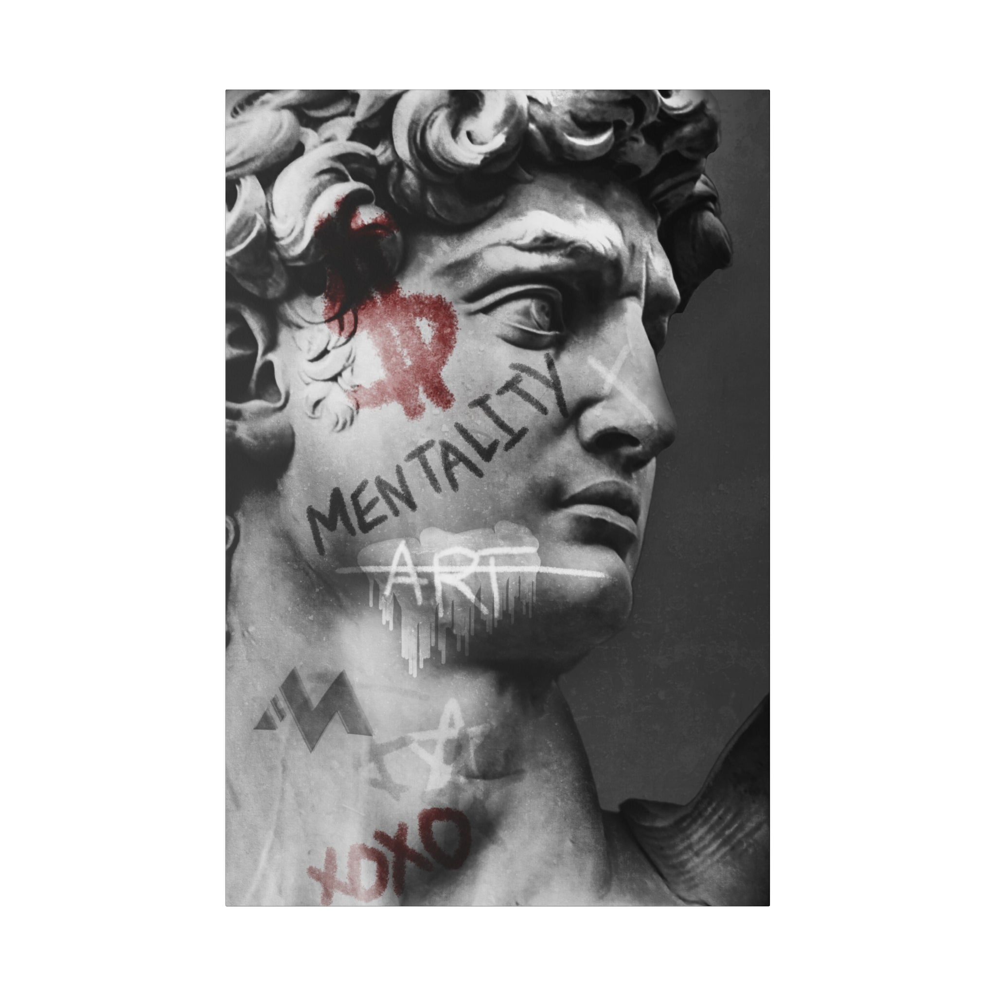 GRAFFITI - 'Statue of David' Graffiti Canvas