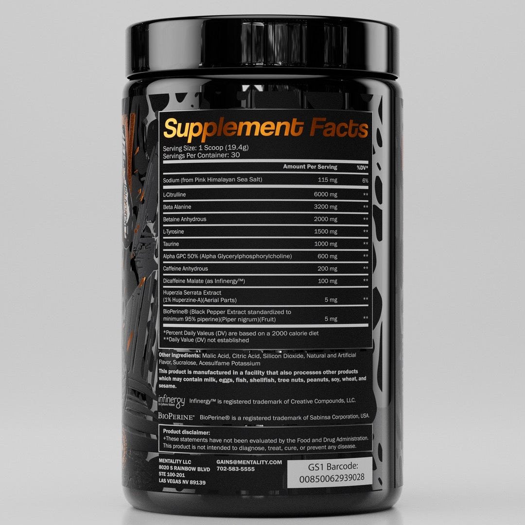 MENTALITY Pre-Workout - Orange Burst