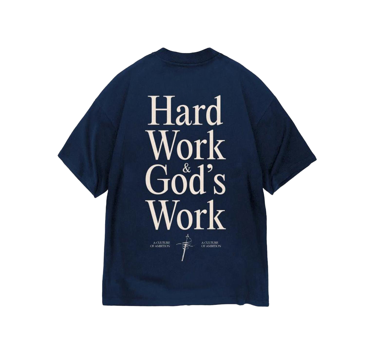 HEAVEN'S WILL TEE - NAVY BLUE