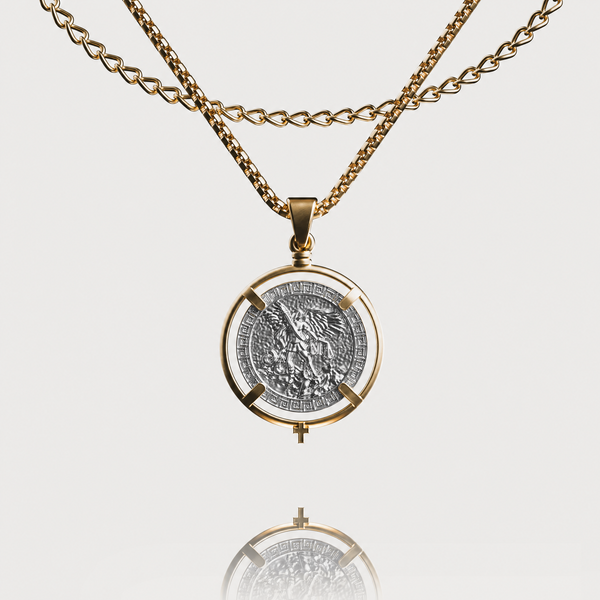 Classical Archangel Pendant - SILVER