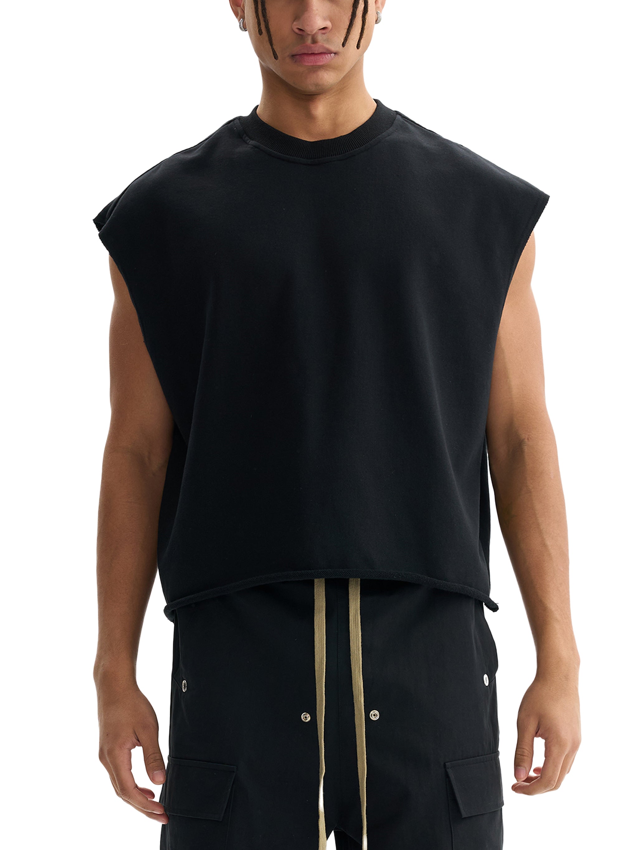 'HARD WORK & GOD'S WORK' FRENCH TERRY CUT-OFF