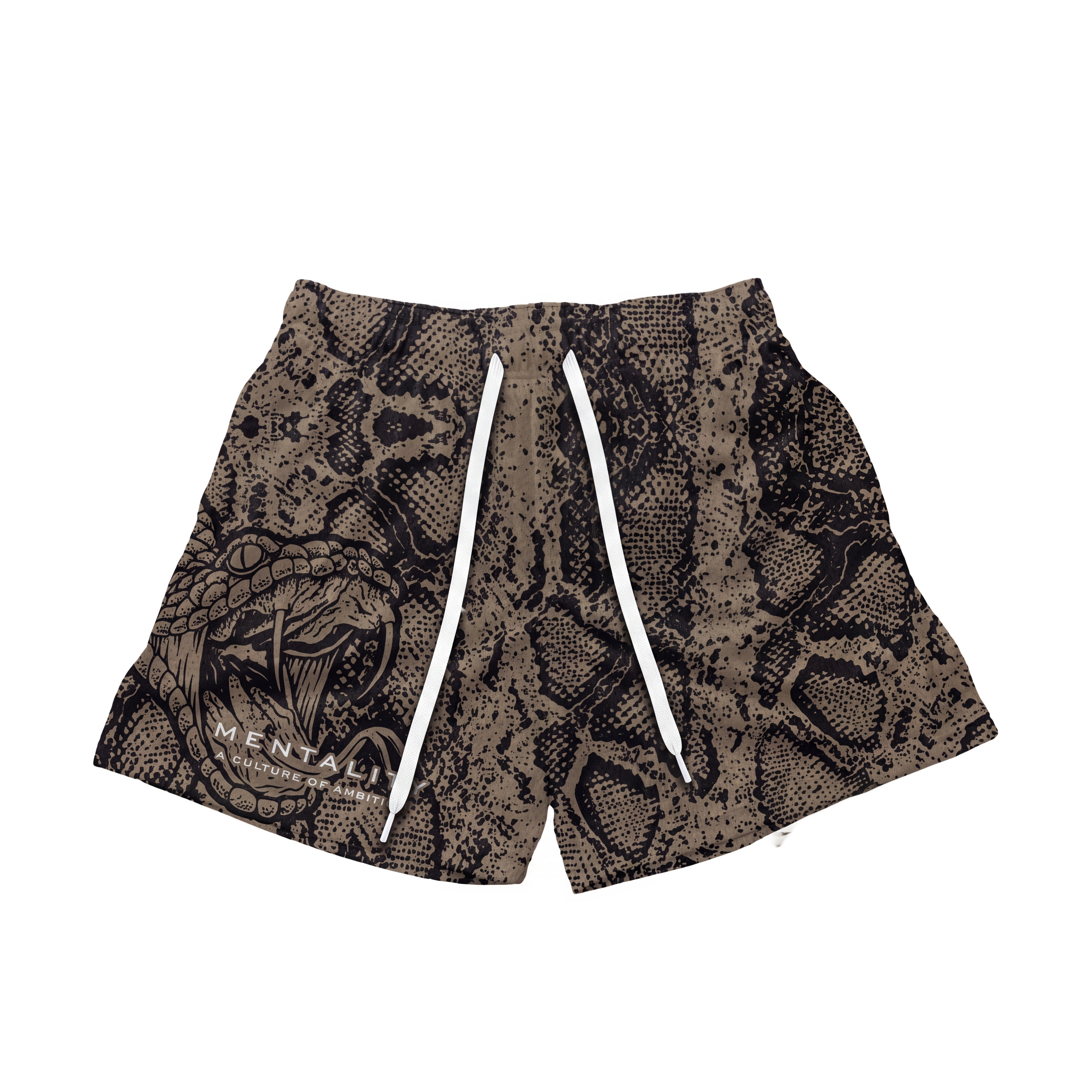 SNAKE CAMO MESH SHORTS